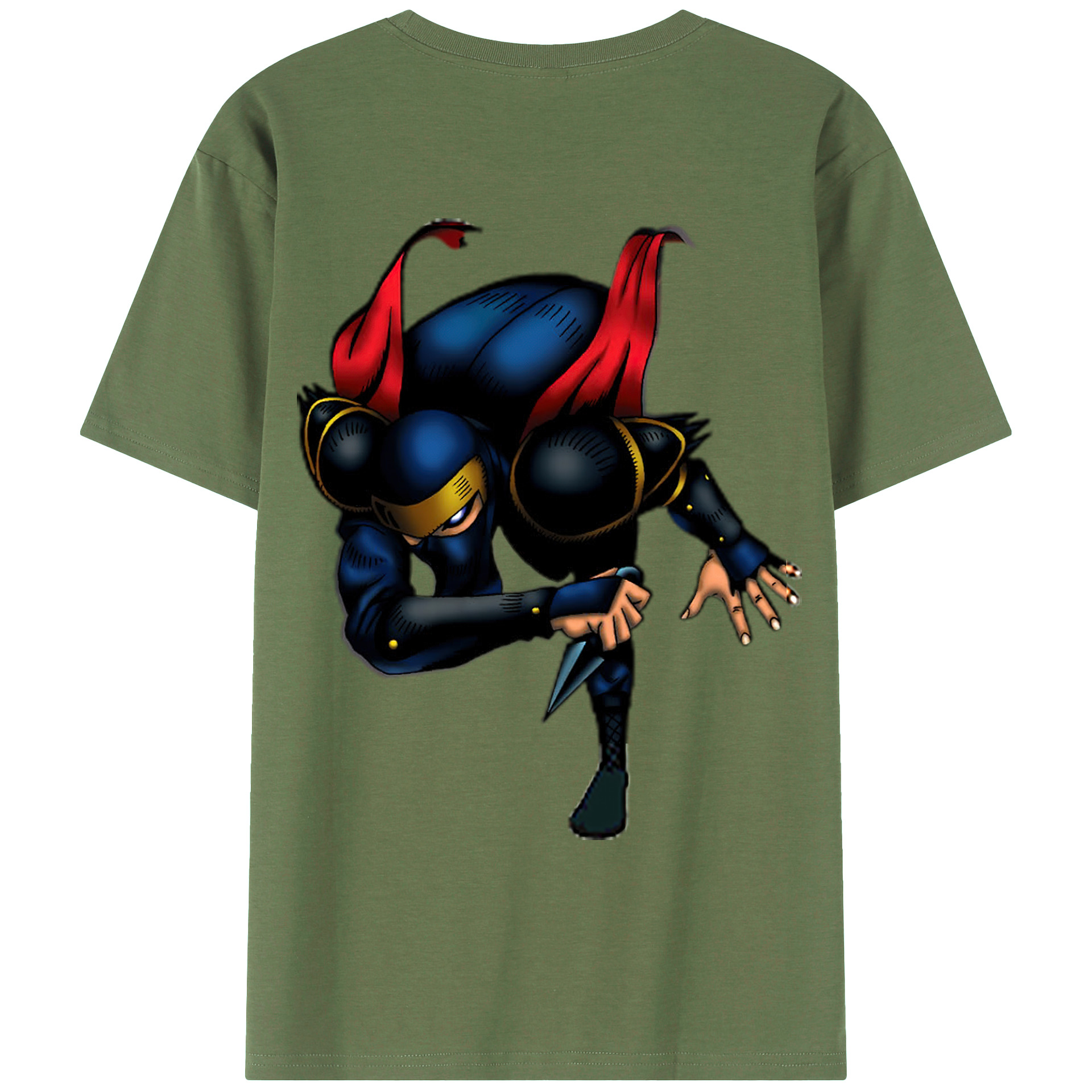 （画像用） 遊☆戯☆王 Yu-Gi-Oh! 綿100％ メンズ半袖Tシャツ（バックプリント） 通気性